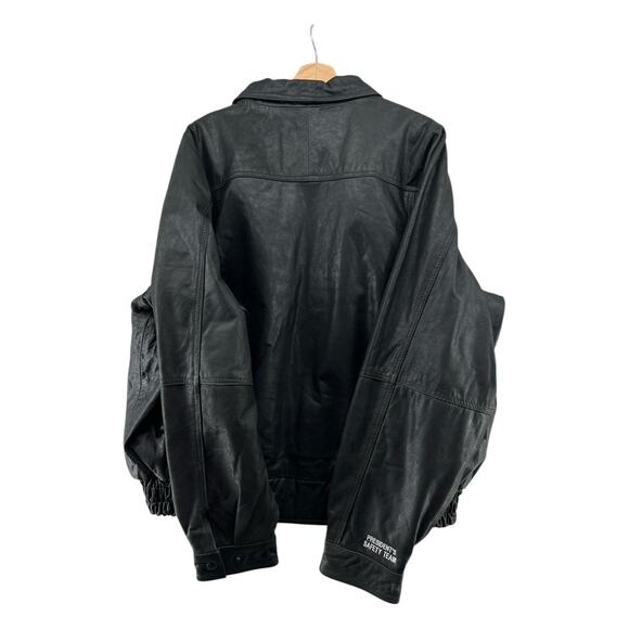 Burk’s Bay FedEx Freight Leather Jacket 2XL President Safety Team Black Coat - Picture 2 of 7